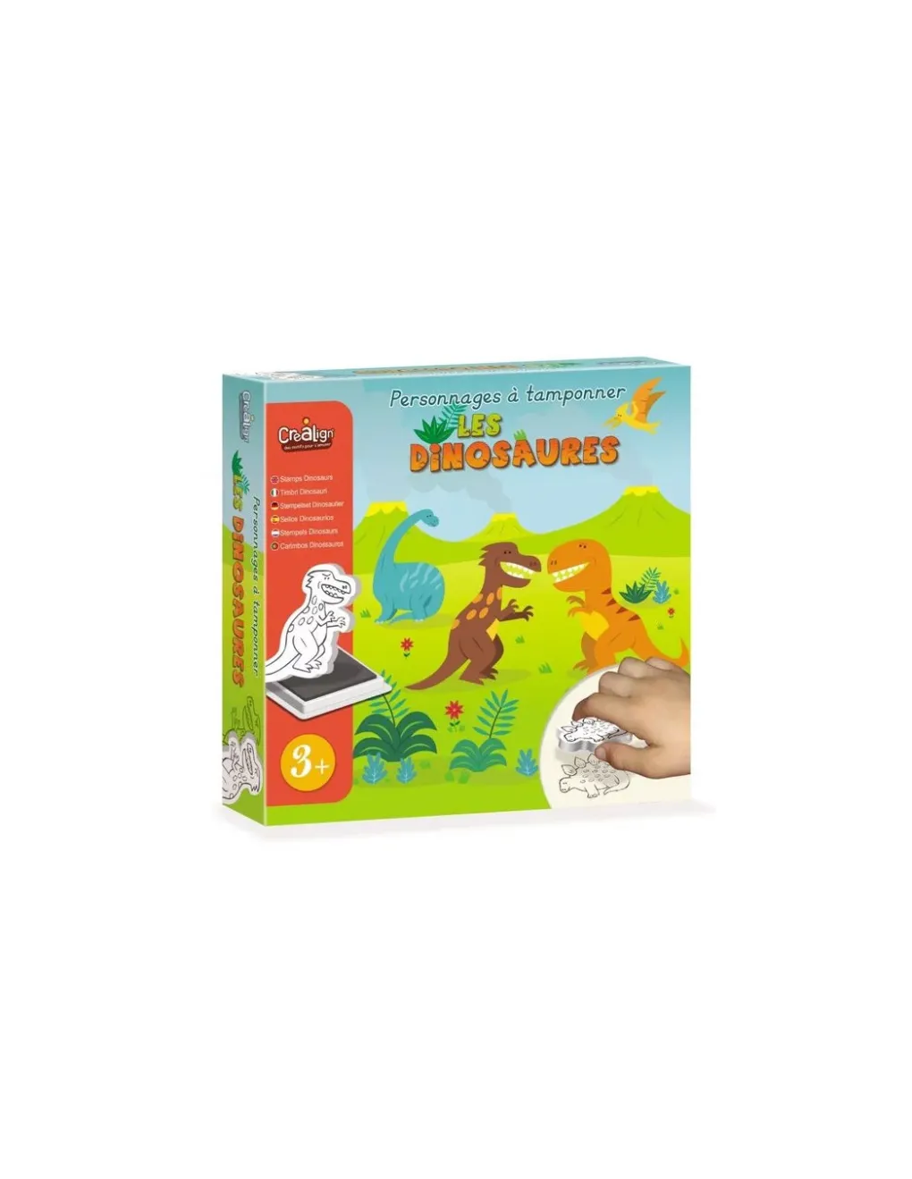 Crea Lign’ Personnages à tamponner les dinosaures - CréaLign'
