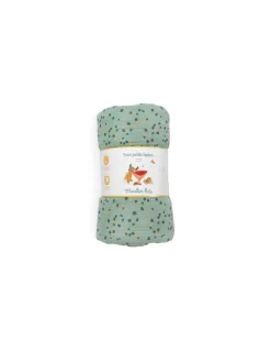 Moulin Roty Plaid sauge Trois petits lapins - Online