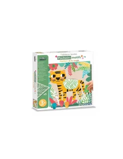 Crea Lign’ Pochoirs motifs couleurs de la jungle - CréaLign' Online