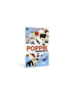 Poppik Poster en stickers animaux du monde - Hot