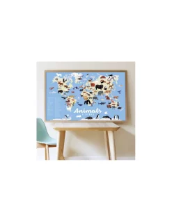 Poppik Poster en stickers animaux du monde - Hot