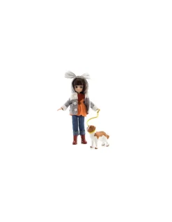 Lottie Poupée avec chien promenade dans le parc Best