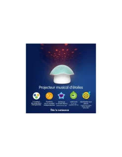 Pabobo Projecteur d’étoiles Champignon bleu - Best