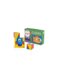 Moulin Roty Puzzle 6 cubes Les Popipop - New