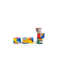 Moulin Roty Puzzle 6 cubes Les Popipop - New