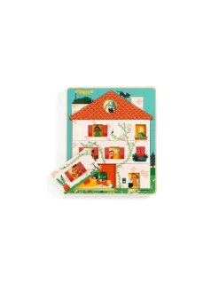 Djeco Puzzle 3 niveaux Chez Léo - Best