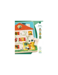 Djeco Puzzle 3 niveaux Chez Léo - Best