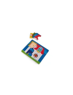 Moulin Roty Puzzle 3 niveaux Les Popipop - Hot