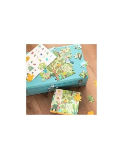Moulin Roty Puzzle 48 pièces la terre merveilleuse Les Schmouks - New