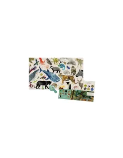Moulin Roty Puzzle 200 pièces les animaux du monde - Online