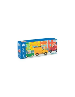 Moulin Roty Puzzle 24 pièces Les véhicules Les Popipop -