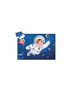 Djeco Puzzle 36 pièces Un astronaute dans la lune -