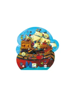 Djeco Puzzle bateau de pirate barberousse - Discount