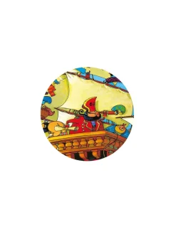Djeco Puzzle bateau de pirate barberousse - Discount