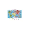 Janod Puzzle carte du monde magnétique - Sale