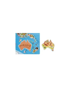 Janod Puzzle carte du monde magnétique - Sale