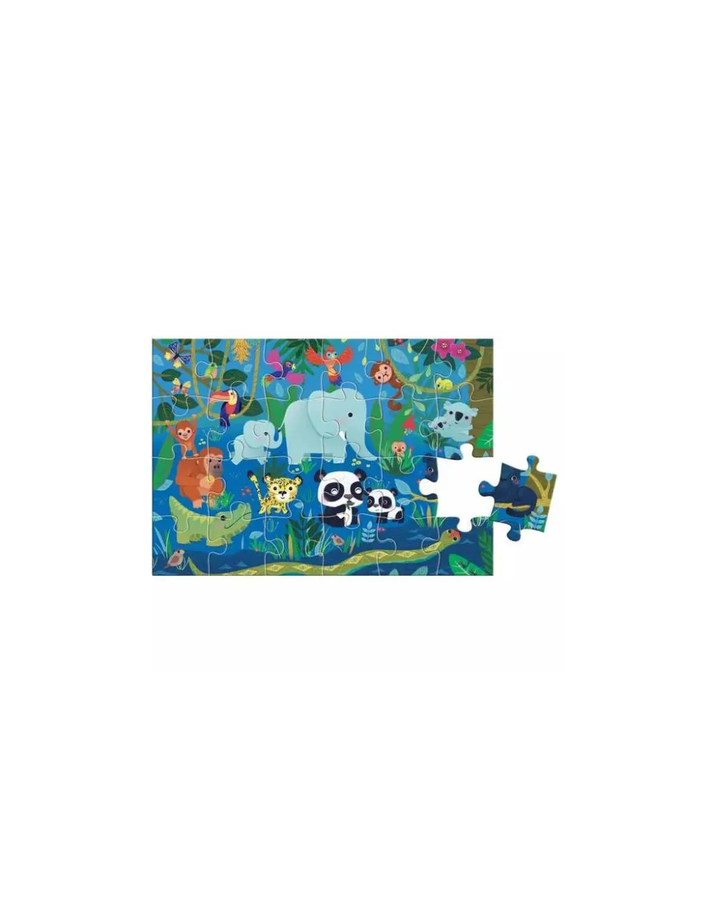 Auzou Puzzle cherche et trouve des tout petits animaux - New