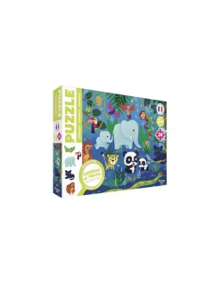 Auzou Puzzle cherche et trouve des tout petits animaux - New