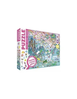 Auzou Puzzle cherche et trouve géant Licornes - Discount