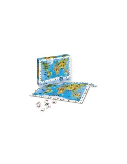Sentosphere Puzzle Cherche et trouve Planisphère des Animaux - Sentosphère