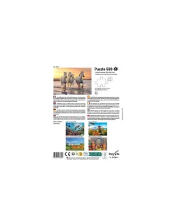Sentosphere Puzzle Chevaux en Camargue 500 pièces XL - Sentosphère Outlet