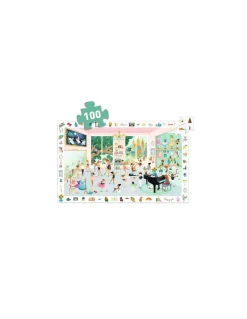 Djeco Puzzle d'observation 100 pièces L'école de danse - Outlet