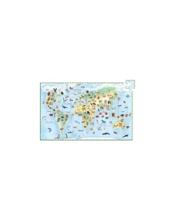 Djeco Puzzle d'observation animaux du monde 100 pièces - Best