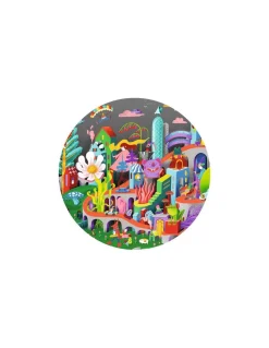 Djeco Puzzle d'observation Crazy Town 200 pièces - Sale