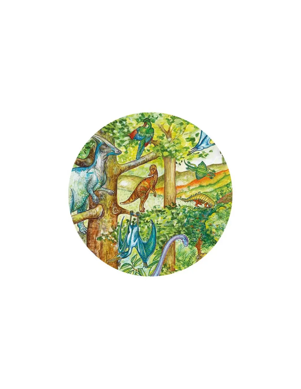 Djeco Puzzle d'observation Dinosaures et livret -