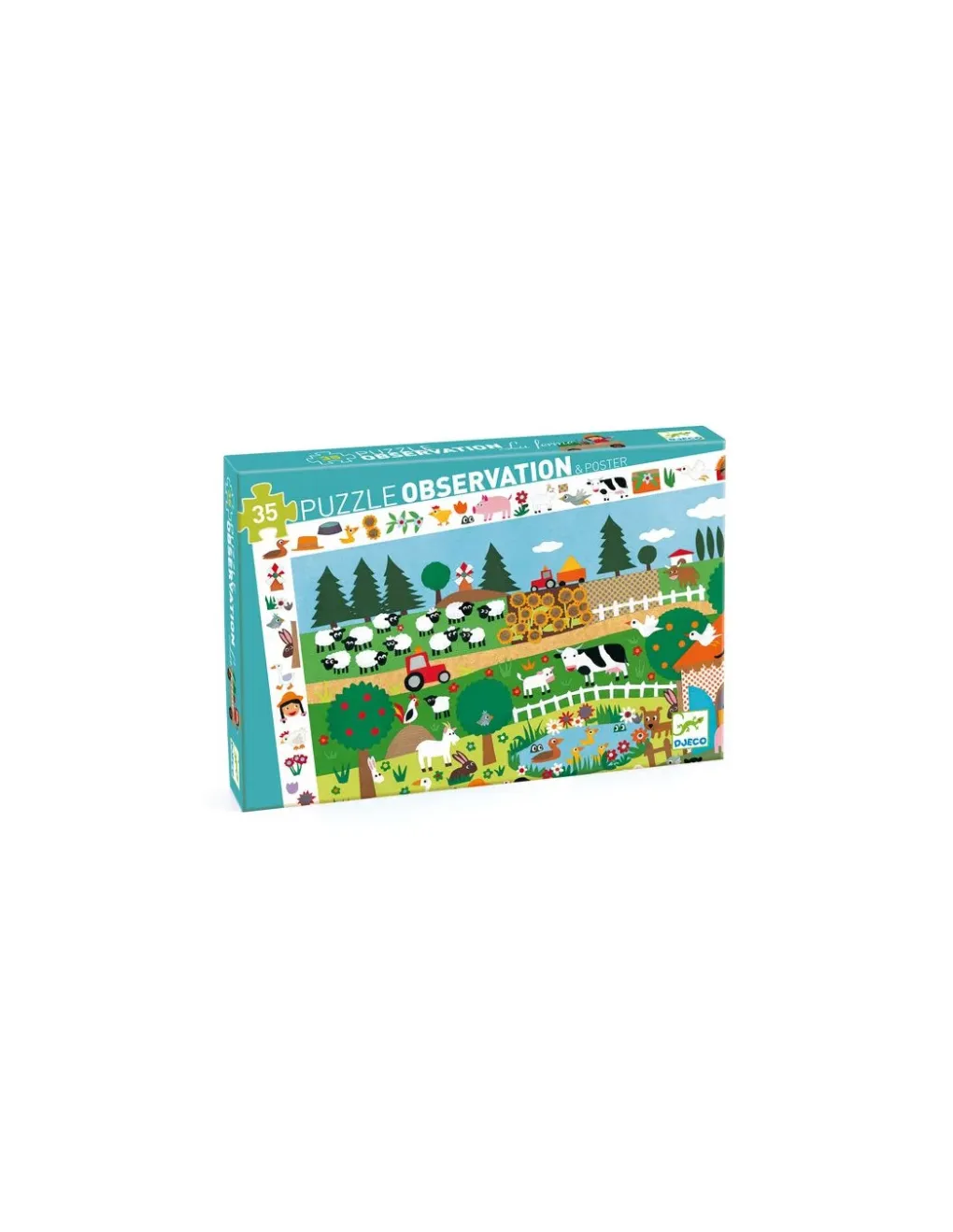 Djeco Puzzle d'observation La ferme - Sale