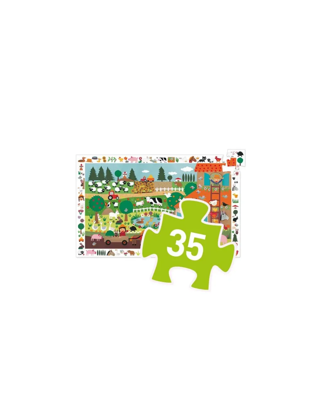Djeco Puzzle d'observation La ferme - Sale