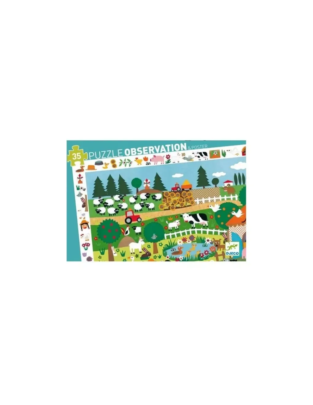 Djeco Puzzle d'observation La ferme - Sale
