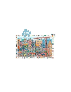 Djeco Puzzle d'observation La ville 200 pièces - Outlet