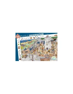 Djeco Puzzle d'observation Le chateau fort - Clearance