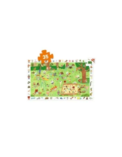 Djeco Puzzle d'observation Le square des petits amis - Outlet