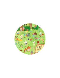 Djeco Puzzle d'observation Le square des petits amis - Outlet