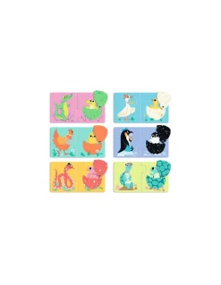 Djeco Puzzle duo articulo Les œufs rigolos - Sale