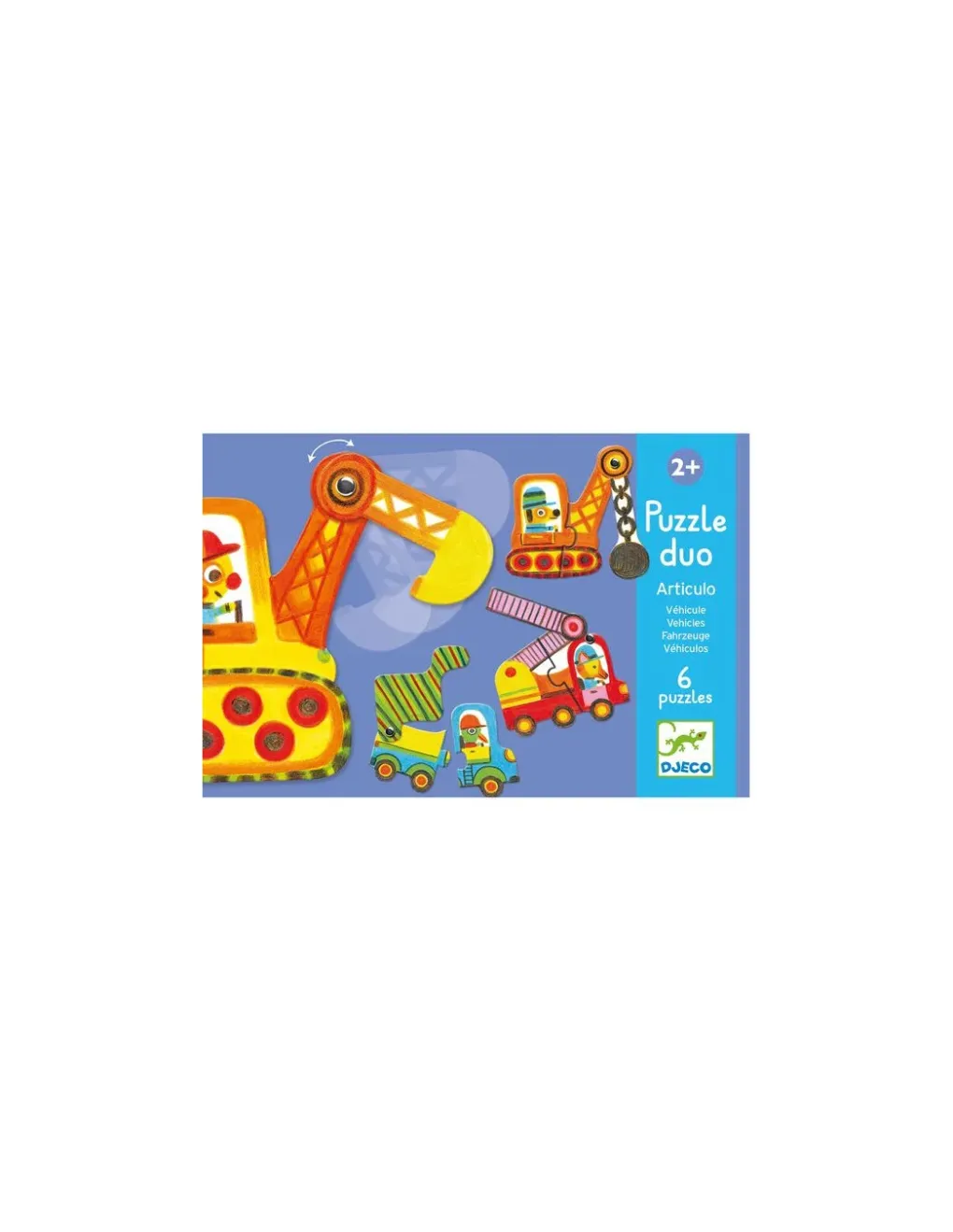 Djeco Puzzle duo articulo véhicules - Best