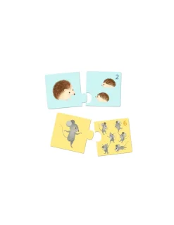 Djeco Puzzle duo Bébés animaux - Discount