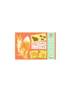 Djeco Puzzle duo Bébés animaux - Discount