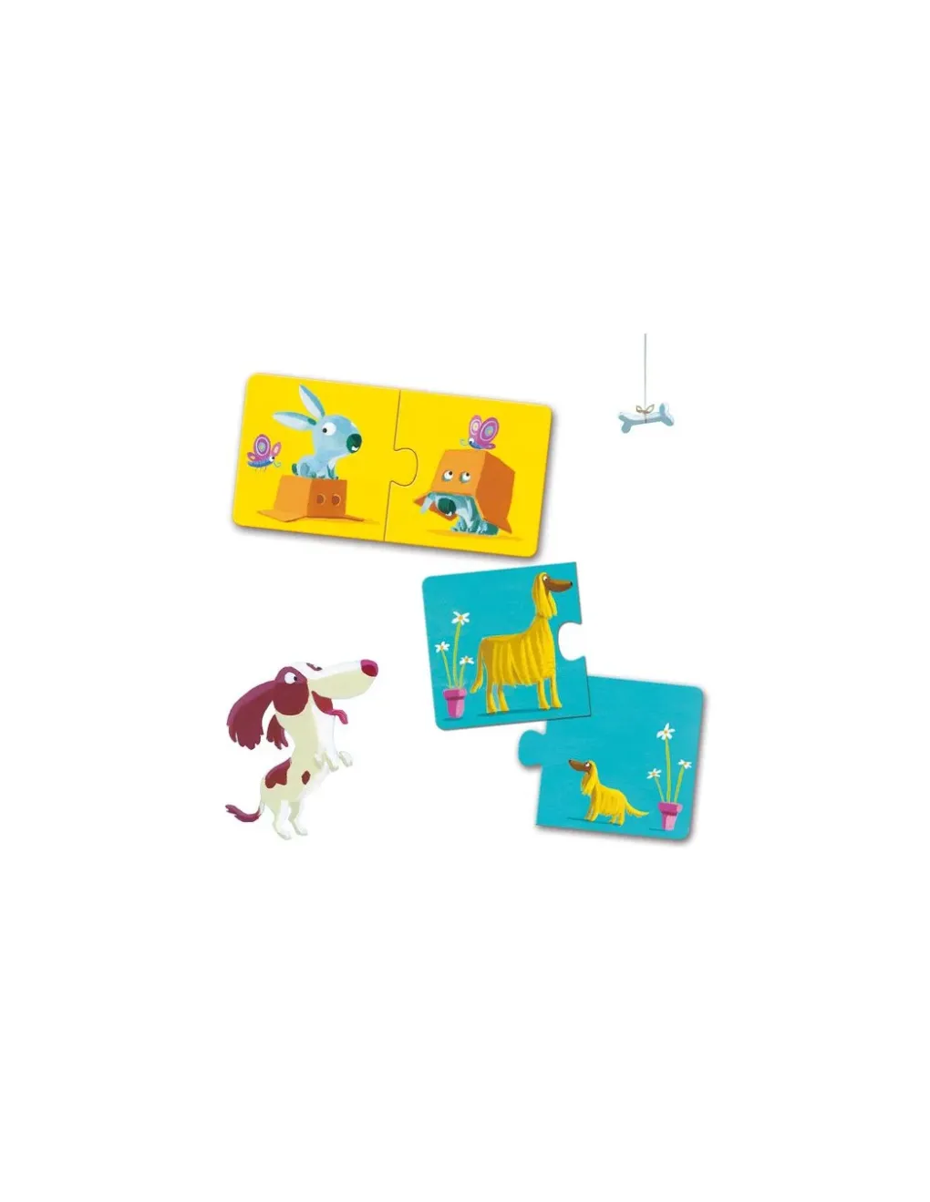 Djeco Puzzle duo contraires - New