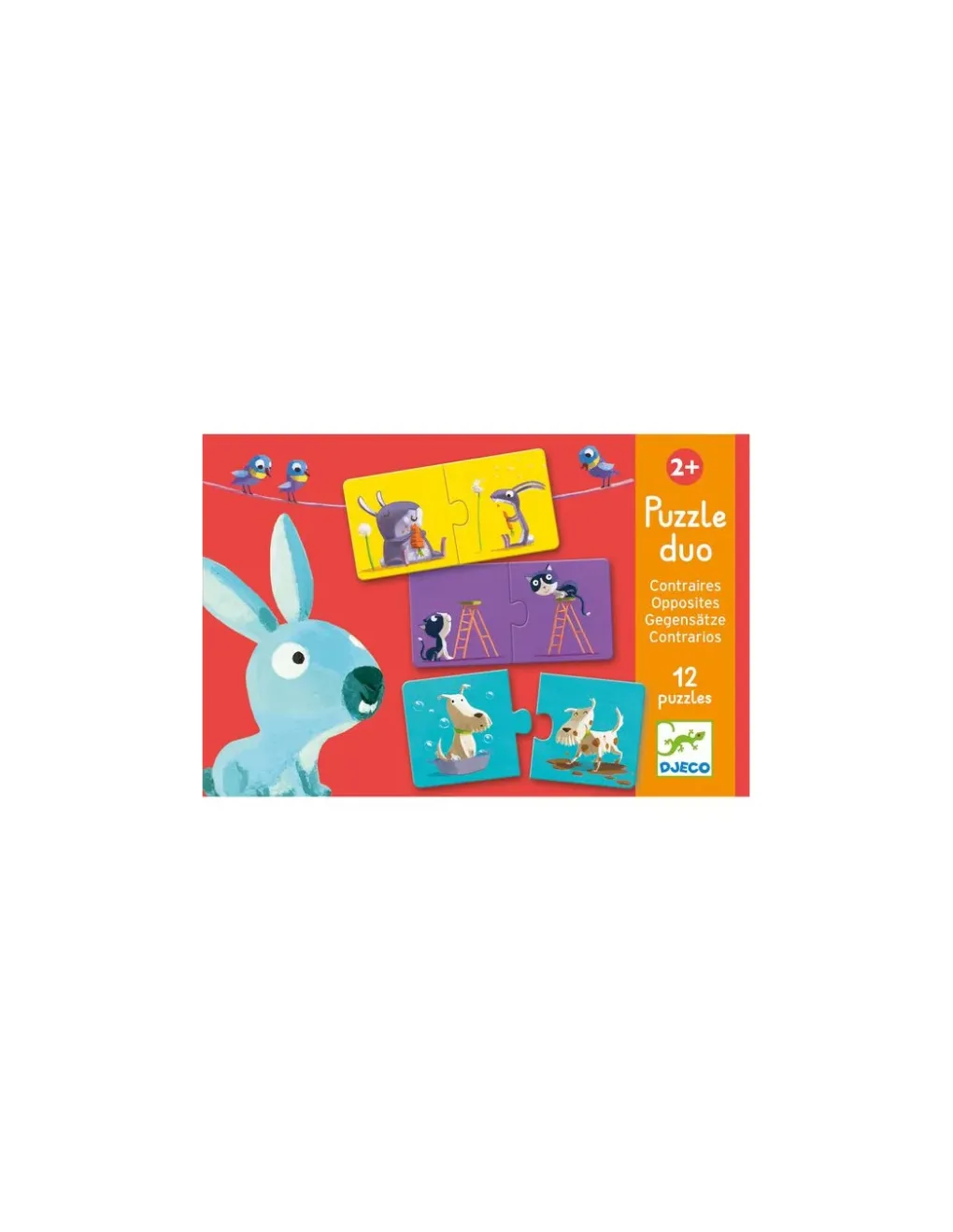 Djeco Puzzle duo contraires - New