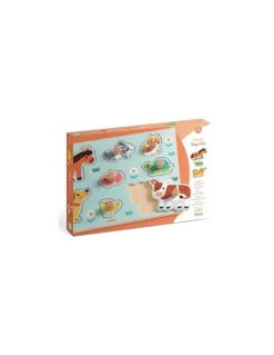 Djeco Puzzle en bois Dog'n'Co - New