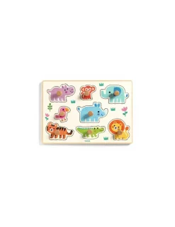 Djeco Puzzle en bois Hippo'n'Co - Sale