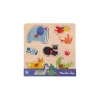 Moulin Roty Puzzle encastrable 5 animaux Les toupitis -