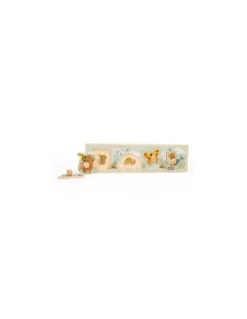 Moulin Roty Puzzle encastrable 4 animaux Trois petits lapins - Discount