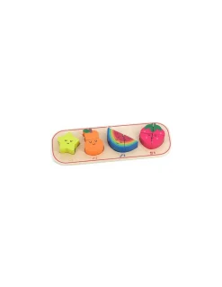 Vilac Puzzle encastrement 1,2,3 et 4 fruits Andy Westface - Outlet