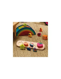 Vilac Puzzle encastrement 1,2,3 et 4 fruits Andy Westface - Outlet