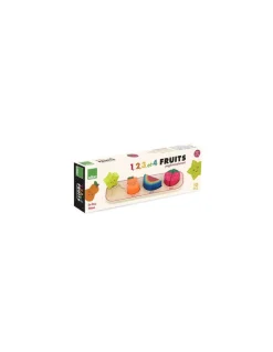 Vilac Puzzle encastrement 1,2,3 et 4 fruits Andy Westface - Outlet