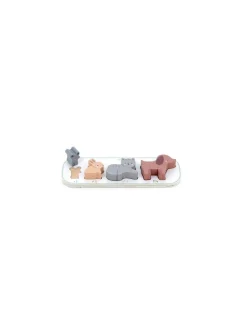 Vilac Puzzle Encastrement 1,2,3 et 4 animaux Sarah Betz - Outlet